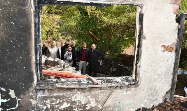 Başkan Sevindi: "Evi yanan ailemiz için elimizden geleni yapacağız"