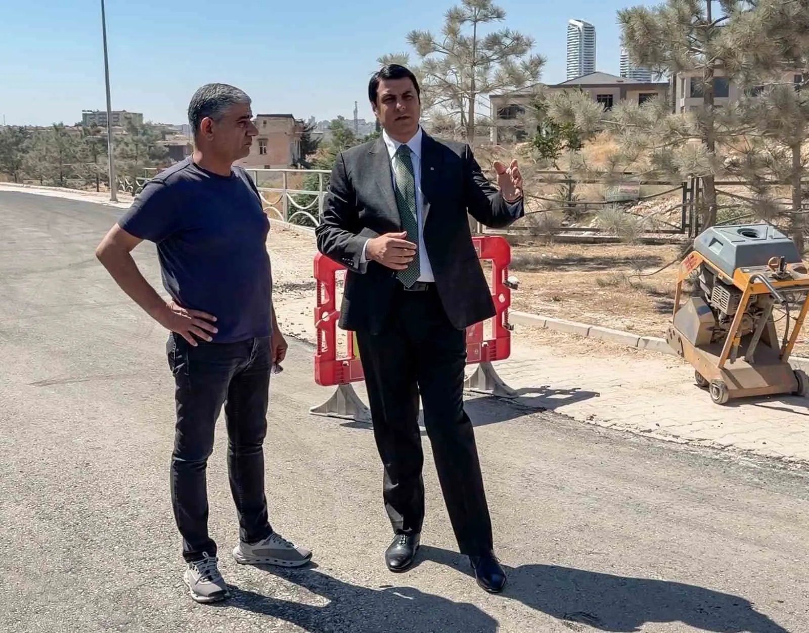 Çamlıtepe’de yollar yenilendi
