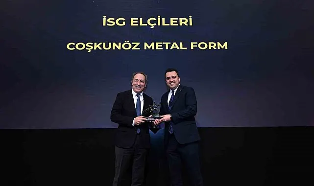 Coşkunöz Metal Form, İSG Elçileri Kategorisinde ödül aldı